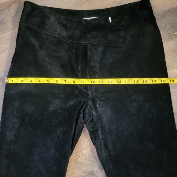 Leather Suede black bootcut pants - Picture 9 of 10